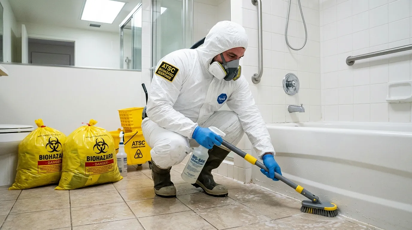 Decontamination equipment deployed for Blood Cleanup in Adelphi